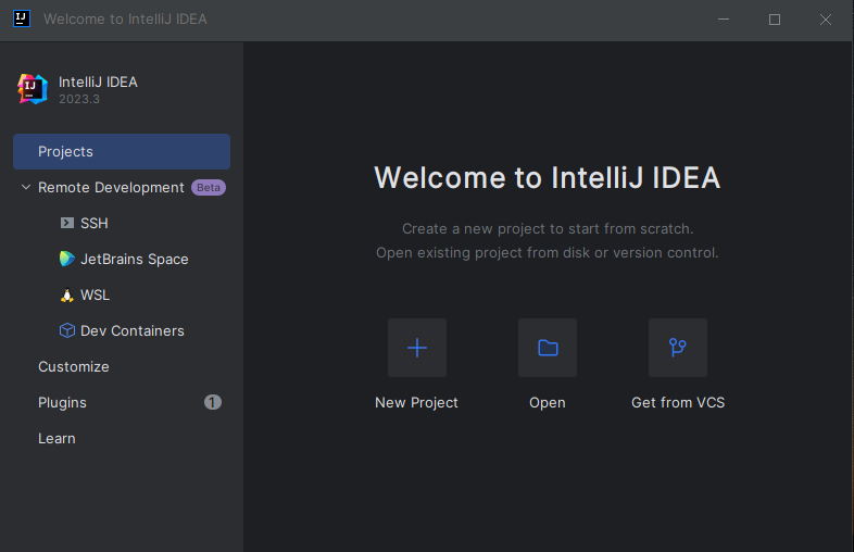 Start IntelliJ IDEA IDE - Kotlin Installation
